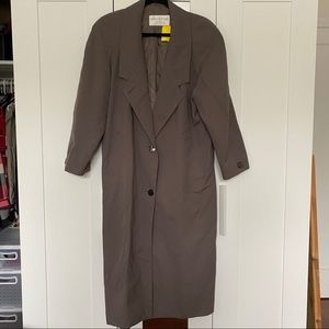 Vintage Jones New York 100% Wool Trench Coat